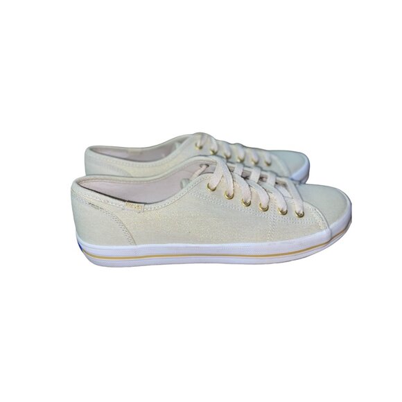 Keds Shoes - Keds Sneakers Womens 9 Used Cream Gold Shimmer Excellent Used Condition
